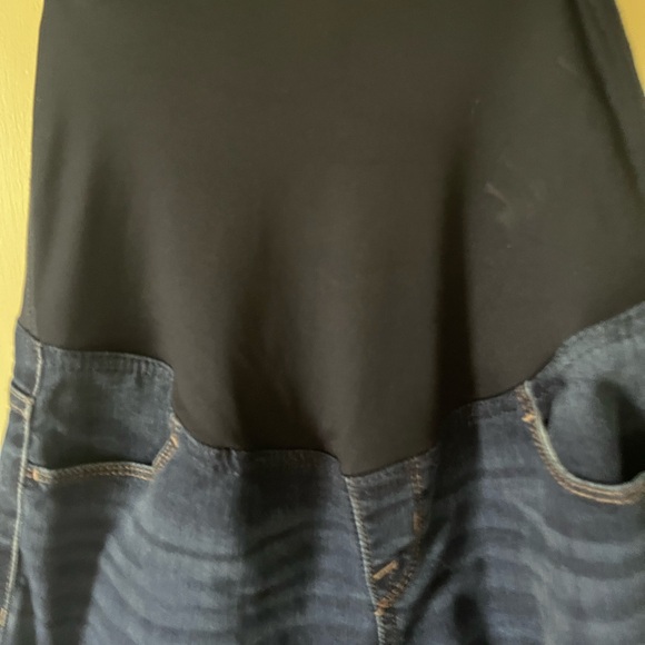 Dark Blue Women's Jeans maternity 4 - Picture 3 of 5